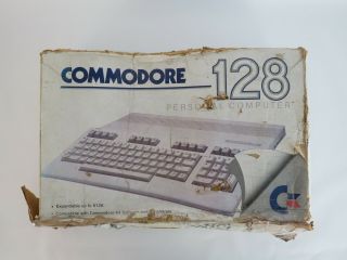 Commodore 128 Personal Computer Keyboard C128 1985 80s Vintage Box 1985