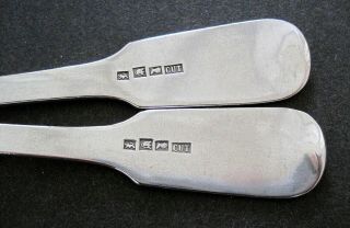 Matched Chinese Export Silver Table Spoons by Cutshing,  Canton c1840 2