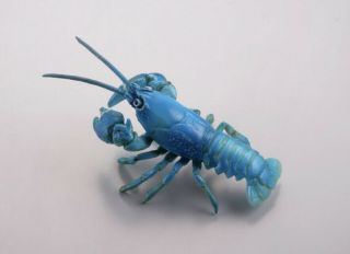 Kaiyodo Capsule Q Museum Blue Freshwater Crayfish Lobster Figure