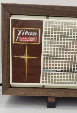 Vintage Titan BB42A Portable Electric Heater Fan Forced 38 