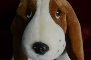 12 " Standing Basset Hound 4821 Fiesta Plush Toy,  - Button Eyes,  Lovable Doggy