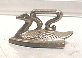 Vintage Cast Aluminum Miniature Salesman Sample Swan Sad Iron