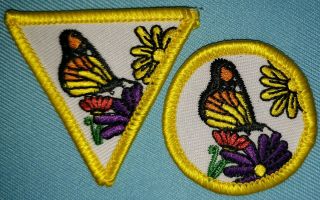Girl Scout Badge Brownie & Junior Council Own Try It Butterflies
