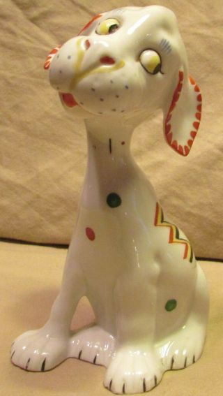 Vintage Lavin & Lauer Porcelain Puppy Dog Figurine,  Germany,  5 " Tall,  - Vg