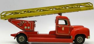 Vintage Post - War Us - Zone Germany Tippco Friction Large Fire Truck