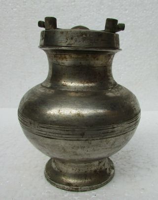 Vintage Old Brass Handcrafted Holy Ritual Water Pot,  Collectible