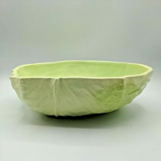 Vegetabowl Pottery Cabbage Lettuce Leaf Salad Serving Bowl