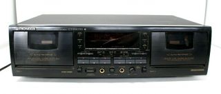 Vintage Pioneer Ct - W803rs Dual Cassette Deck Player Dolby S Hx Pro