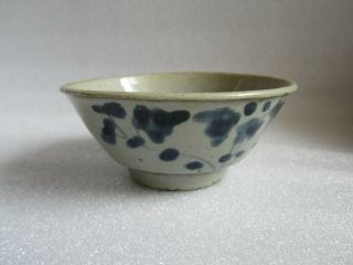 Antique 16thc Chinese Ming Dynasty Zhangzhou Swatow Ware Porcelain Bowl