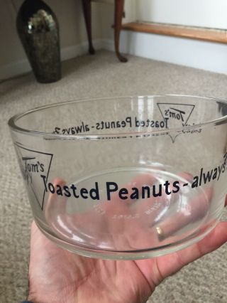 Vintage Tom ' s Peanut Half Jar,  Counter Bowl,  Lance Gordons Display Store 3