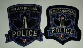 Halifax Regional Nova Scotia Canada Police Patches Combined Postage