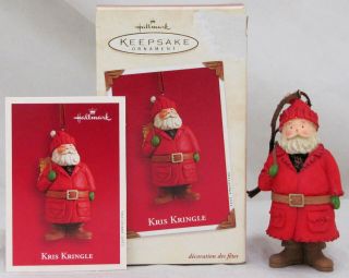Hallmark " Kris Kringle " Keepsake Ornament Santa Claus Christmas W/box 2003