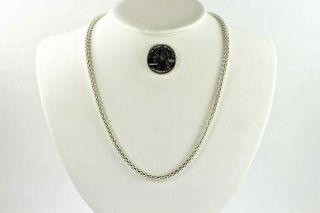 Vintage Joseph Esposito Sterling Silver Link Chain Necklace Signed Espo Sig 24 "