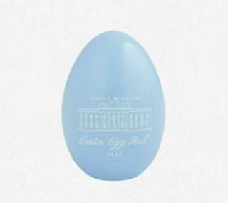 2020 President Donald & Melania Trump White House Easter Egg Roll Blue Egg