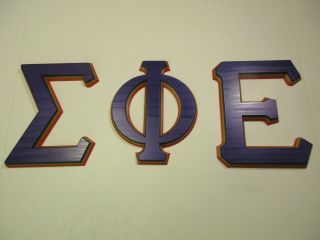 Breting Designs Greek Letters Sigma Phi Epsilon Dorm Room Door Shelf Office 2