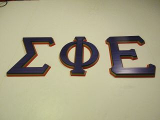 Breting Designs Greek Letters Sigma Phi Epsilon Dorm Room Door Shelf Office 3