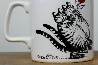 Vintage Kliban Cats Mug Kiln Craft England Ironstone 1979 3