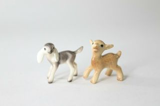 2 Vintage Miniature Hagen Renaker Baby Goats