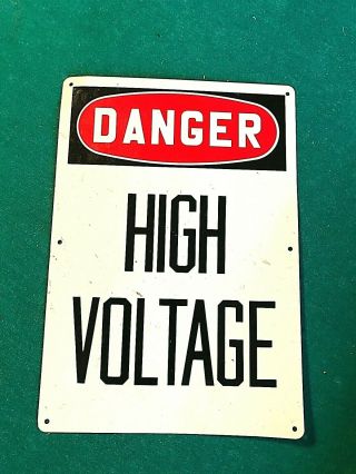 Danger High Voltage Tin Sign (10 " By 7 ")