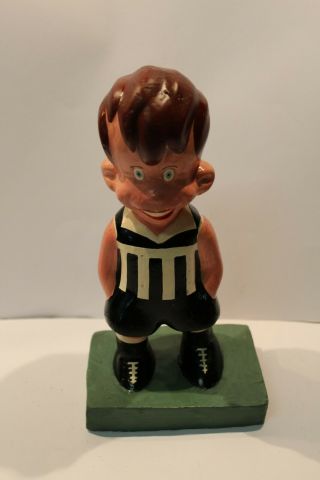 Vintage Sanfl Port Adelaide Magpies Ginger Meggs Plaster Football Statue