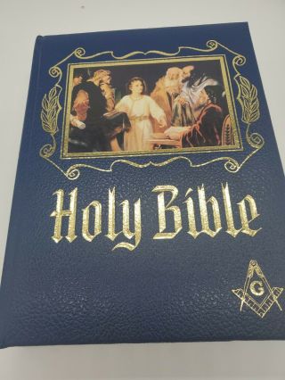 Holy Bible Heirloom Family Masonic Edition Red Letter Gold