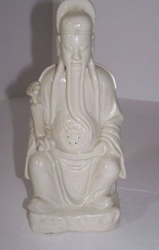 Early Chinese Porcelain Blanc - De - Chine Figure