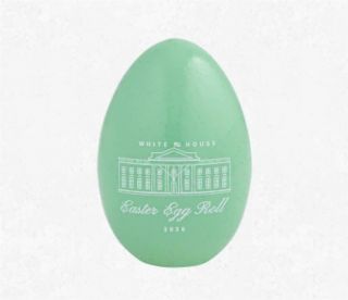2020 President Donald & Melania Trump White House Easter Egg Roll Green Egg