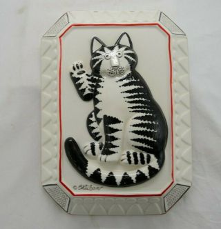 Vintage B.  Kliban Cat Sigma Tastesetter Ceramic Wall Plaque Vgc