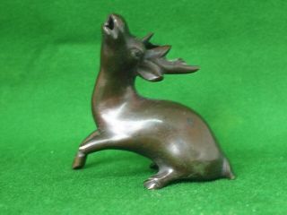 Ming/ Qing Dynasty Chinese Scholars Bronze Deer Water Dropper