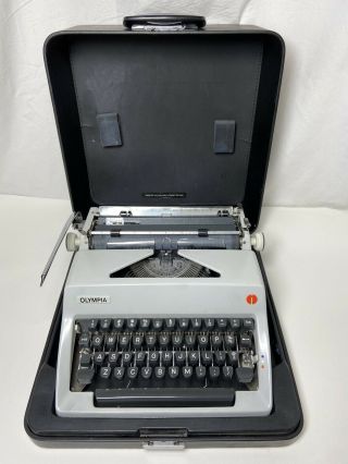 Vintage Olympia Sm9 Portable Typewriter Made In Western Germany