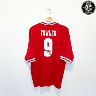 1996/97 Fowler 9 Liverpool Vintage Reebok Home Football Shirt Jersey (xl) 46/48