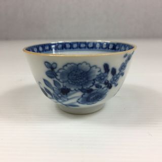 Antique Chinese Blue & White Tea Bowl 18th Century 1