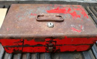 Vintage Snap On Kra 65b Sliding Drawer Toolbox Hand Carry Box Midget Set Box