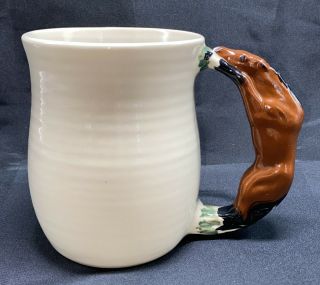 1993 Happy Appy Valley Studio Waterford Ohio Ceramic Mug With Horse Handle
