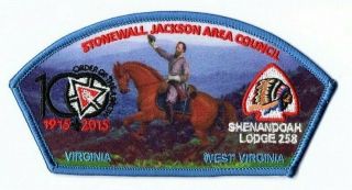 Boy Scout Oa 258 Shenandoah Lodge Stonewall Jackson Council 2015 Centennial Csp