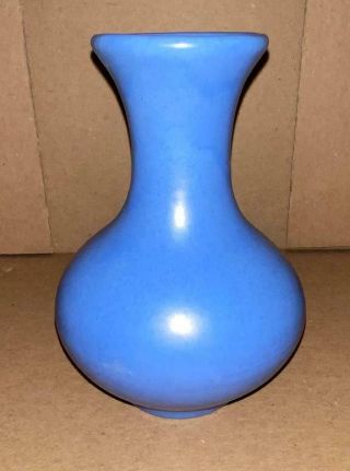 Vintage Catalina Island Blue 6.  25 " Tall Vase California Pottery