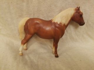 Retired Breyer Horse 857 Shetland Pony Flaxen Chestnut Dark