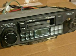 Vintage Alpine 7165 Cassette Deck Shaft Car Stereo Radio