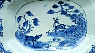 Fine Chinese 18th Century Qianlong Deer Platter / Serving Dish – Repaired