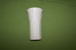 Lenox Ivory Porcelain Flower Vase With Gold Rim 9 " Tall