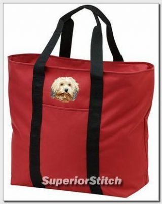 Havanese Embroidered Tote Bag Any Color