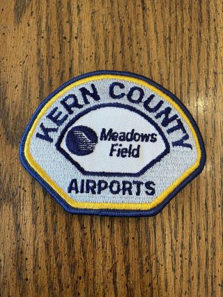 Kern County Meadows Field California Airport Police Patch State Of Ca Airports