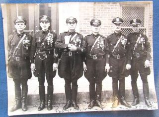 1931 Photo Of San Antonio,  Tx Police Shooting Team From Dallas Match