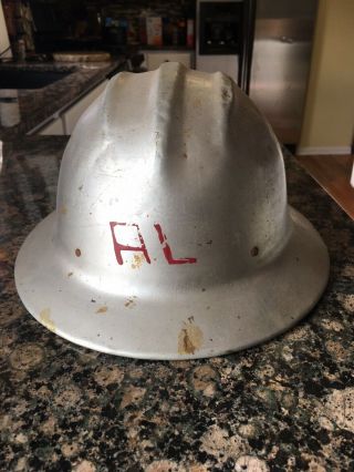 Rare Vintage E.  D Bullard 502 Aluminum Safety Helmet Hard Boiled Hat S.  F.  U.  S.  A