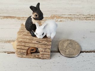 Schleich Baby Rabbits Playing Retired 13748