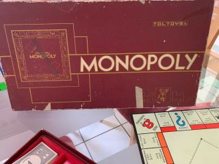 Rare 1940s Vintage Monopoly Board Game Made In Australia By Toltoys