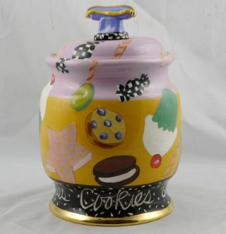 Early Vintage Large Droll Designs Marblehead Cookie Jar 12 " X 8 "