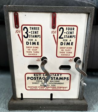 Vintage Postage Stamp Vending Machine Co Ny