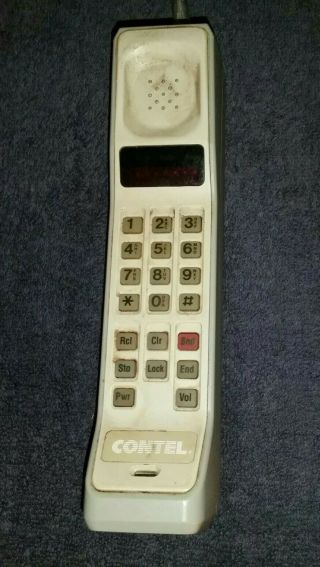 Vintage 1980s Motorola Dynatac Cellular Portable Mobile Brick Phone " Contel "