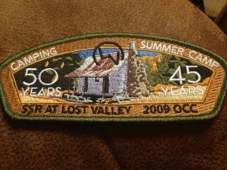 Csp Orange County Council S - 239 50 Years Camping Lost Valley $35 Value